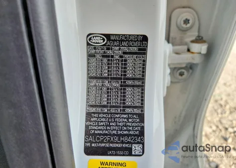 2020 Land Rover Discovery Sport Se from USA, damaged, VIN SALCP2FX9LH842343